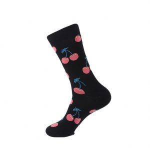 hippe sokken - cherry black - B33