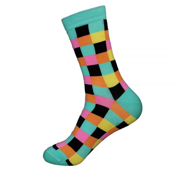 hippe sokken - colors green - A15