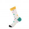 hippe sokken - dots white - B90