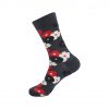 hippe sokken - flowers grey
