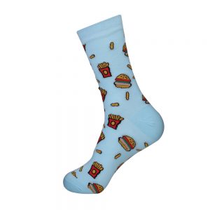 hippe sokken - hamburger fries - A3