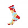 hippe sokken - leaves red - B62
