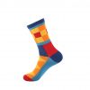 hippe sokken - squares orange - B60