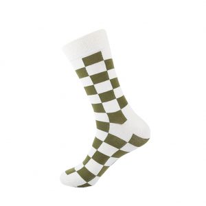 hippe sokken - squares white - B102